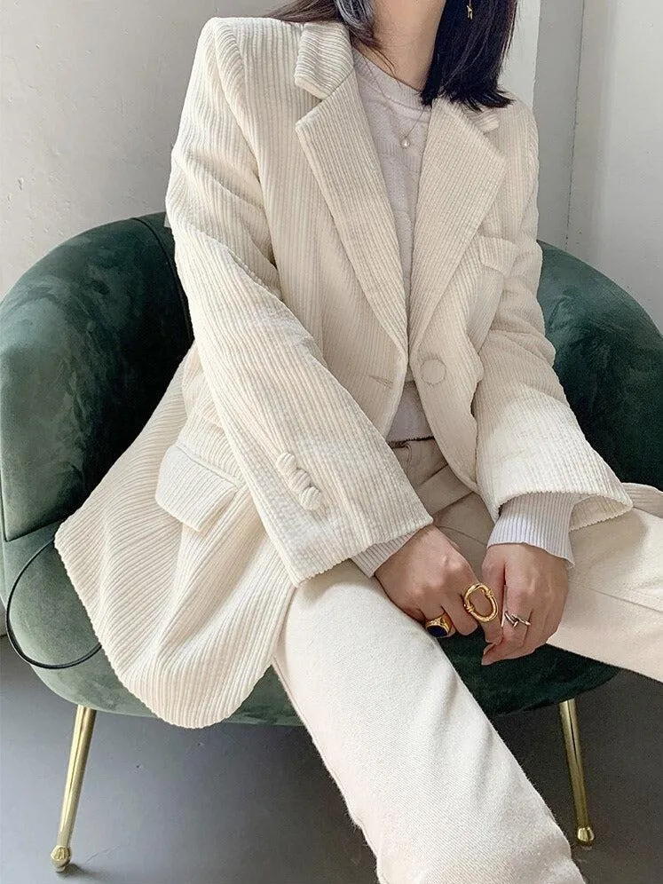 Light Academia Corduroy Blazer sold by Streetwear Society product image thumbnail 2