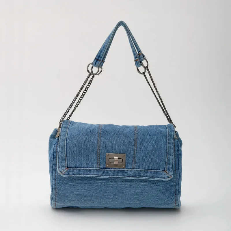 Denia | Sac épaule denim sold by Streetwear Society