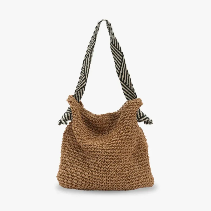Mahira | Woven Raffia Hobo Bag sold by Streetwear Society
