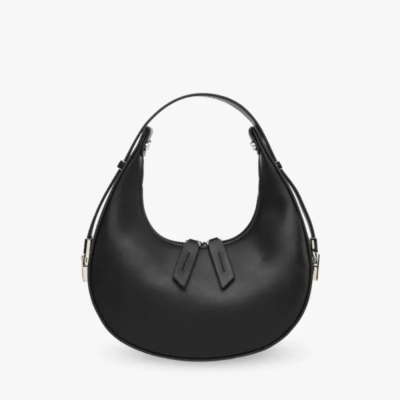 Morena | Half-Moon Faux Leather Bag sold by Streetwear Society