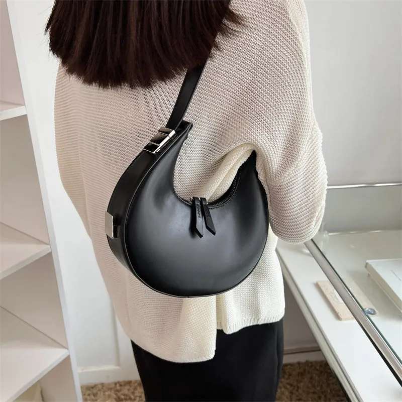Morena | Half-Moon Faux Leather Bag sold by Streetwear Society product image thumbnail 2