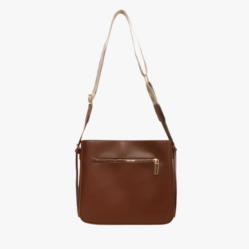Mariel | Square Faux Leather Shoulder Bag sold by Streetwear Society
