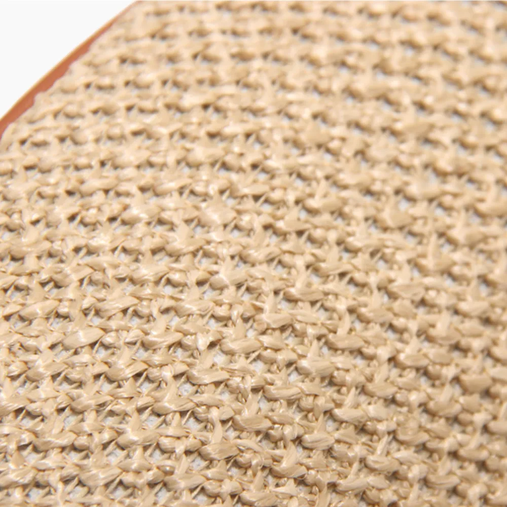 Hella | Braided raffia baguette bag faux leather handle sold by Streetwear Society product image thumbnail 5