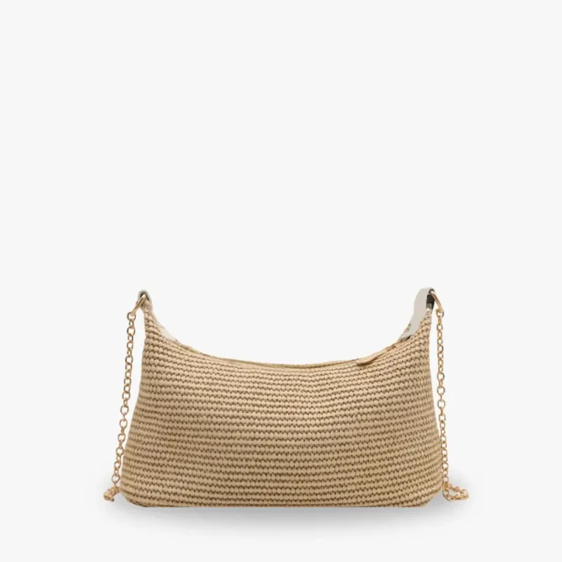 Jynna | Braided Straw Baguette Bag sold by Streetwear Society