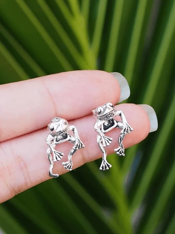 Frog Earrings sold by Streetwear Society product image thumbnail 5