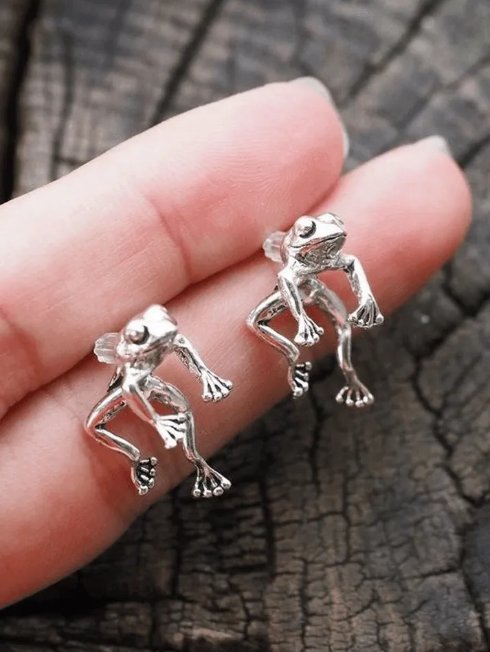 Frog Earrings sold by Streetwear Society product image thumbnail 2