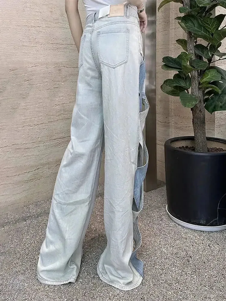 Cut Out Patch Denim Jeans sold by Streetwear Society product image thumbnail 3