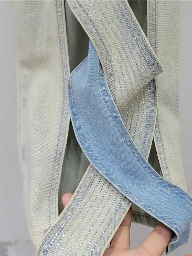 Cut Out Patch Denim Jeans sold by Streetwear Society product image thumbnail 4