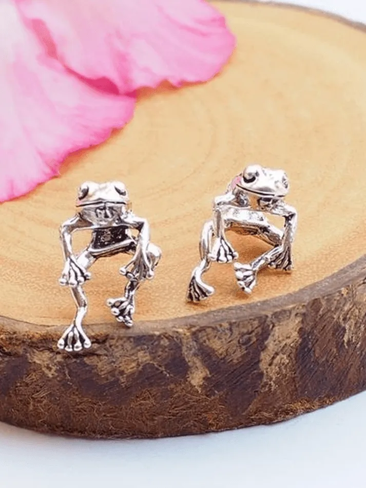 Frog Earrings sold by Streetwear Society product image thumbnail 3