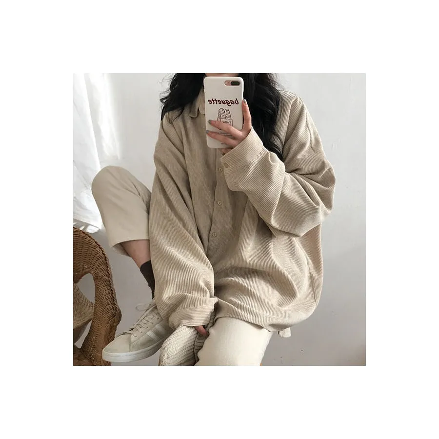 Cozy Up Cord Shirt sold by Streetwear Society