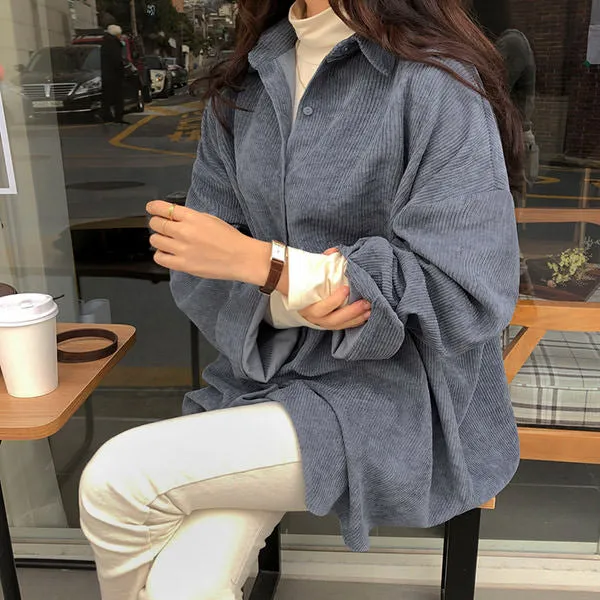 Cozy Up Cord Shirt sold by Streetwear Society product image thumbnail 3