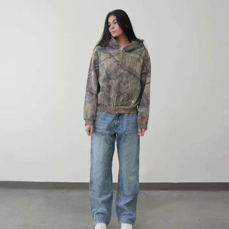 Y2K Camo Zip Up Hoodie sold by Streetwear Society product image thumbnail 2