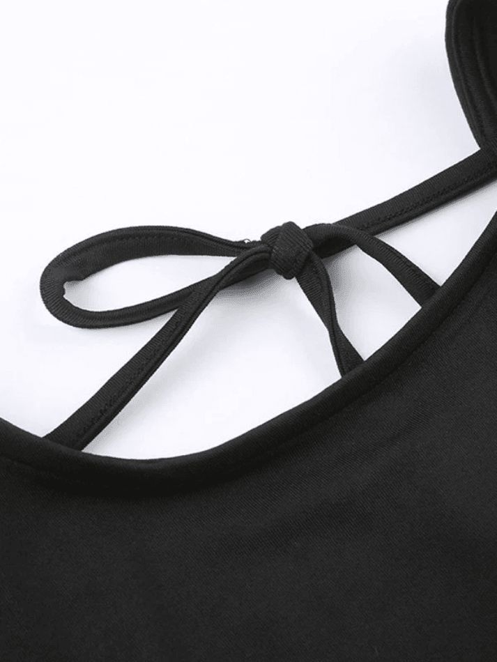 Lace Up Backless Cropped Tank Top sold by Streetwear Society product image thumbnail 5
