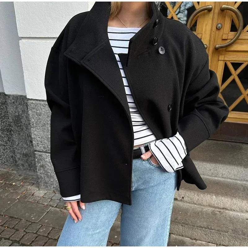 Mid-Length High-Neck Jacket sold by Streetwear Society