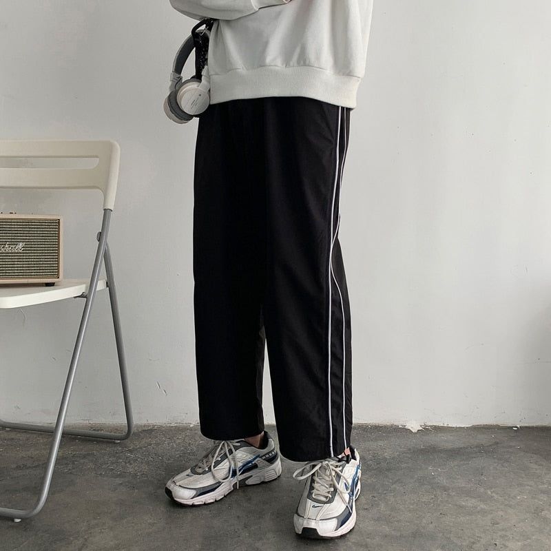 Solid Color Drawstring Sweatpants Pants sold by Streetwear Society