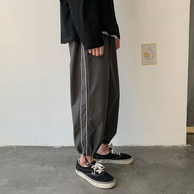 Solid Color Drawstring Sweatpants Pants sold by Streetwear Society product image thumbnail 2