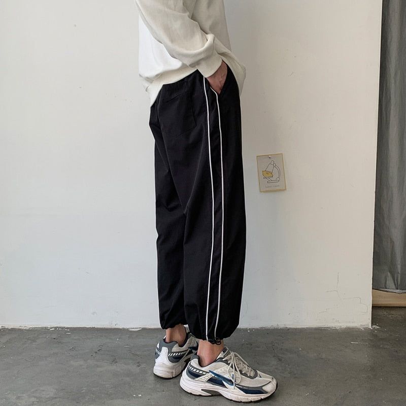 Solid Color Drawstring Sweatpants Pants sold by Streetwear Society product image thumbnail 3
