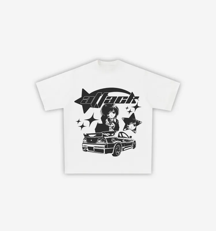 Y2K Attack Graphic T-Shirt sold by Streetwear Society