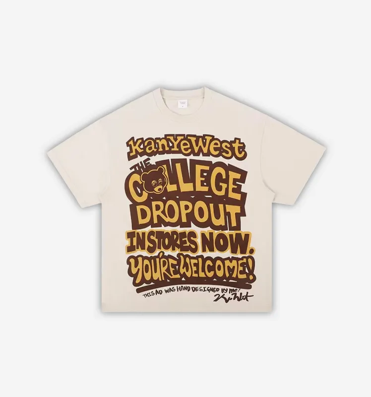 Y2K College Dropout Graphic T-Shirt sold by Streetwear Society