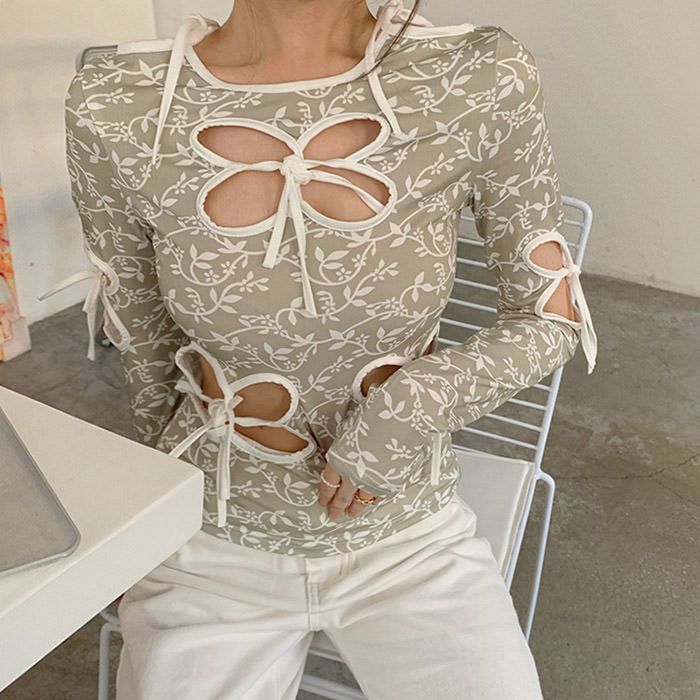 Butterfly Cut Out Top sold by Streetwear Society product image thumbnail 3