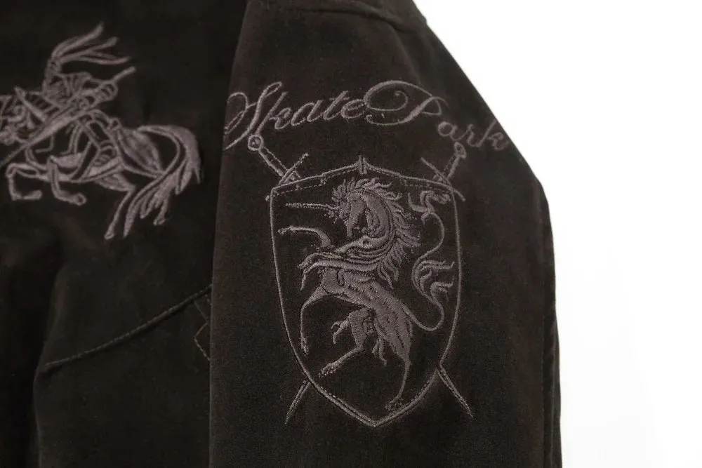 Y2K Knight Embroidery Zip Jacket sold by Streetwear Society product image thumbnail 4