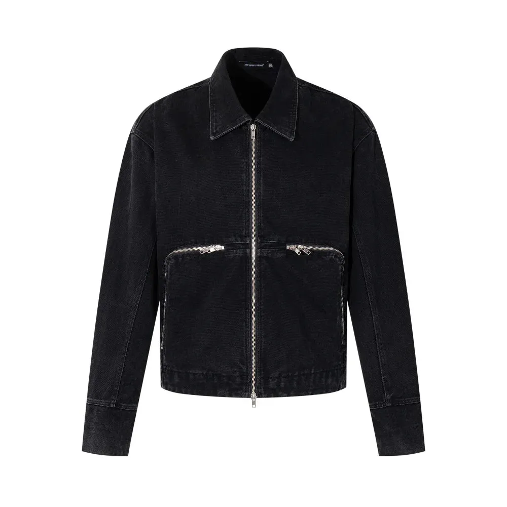 Utility Cargo Jacket Zip Pockets sold by Streetwear Society