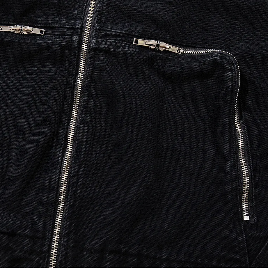 Utility Cargo Jacket Zip Pockets sold by Streetwear Society product image thumbnail 2