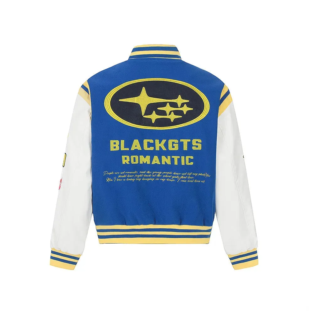 Retro Varsity Jacket with Letter Embroidery sold by Streetwear Society product image thumbnail 2