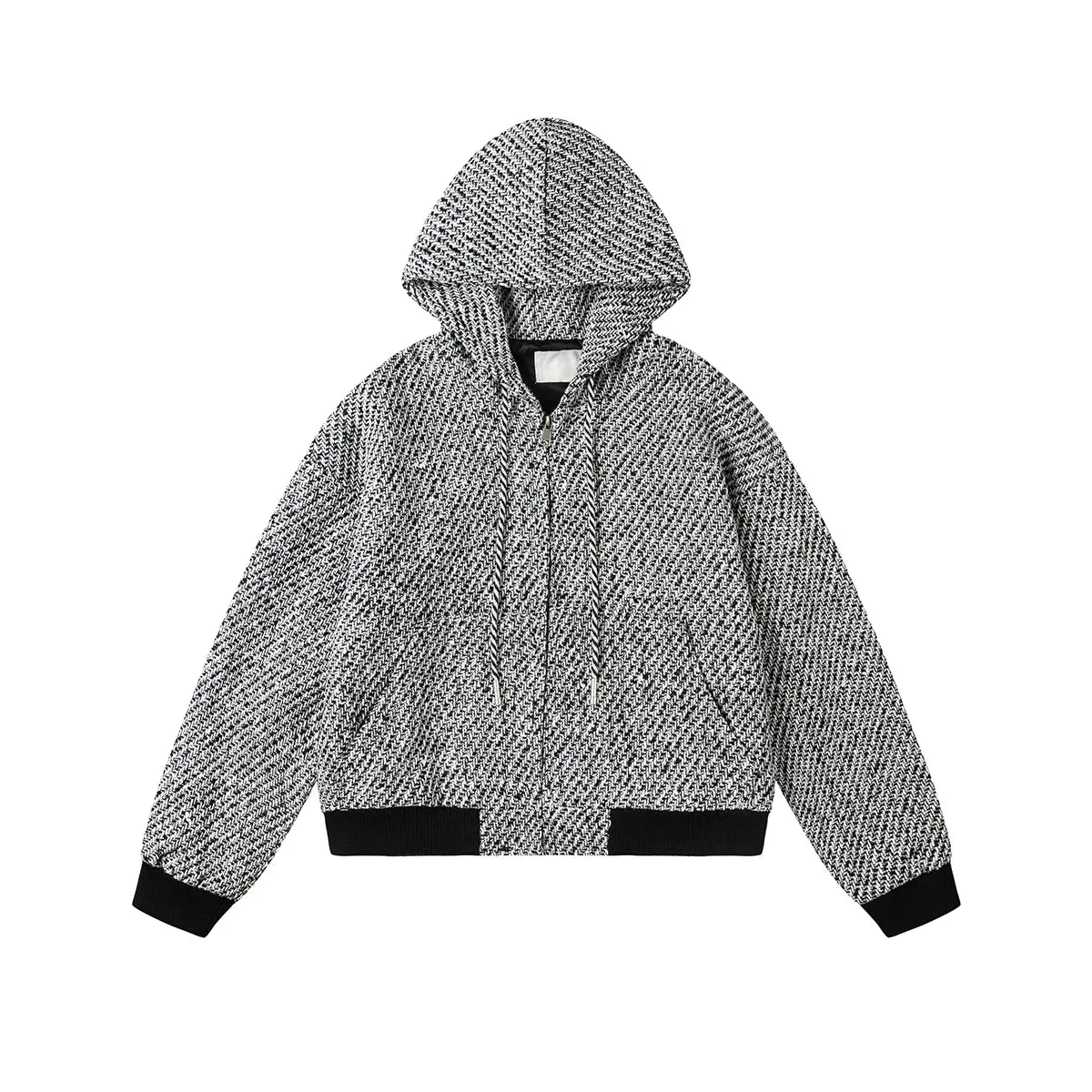 Y2K Retro Wool Hoodie Jacket Regular Fit sold by Streetwear Society