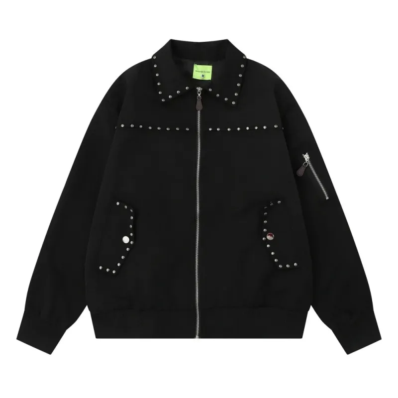 Y2K Retro Rivet Jacket sold by Streetwear Society
