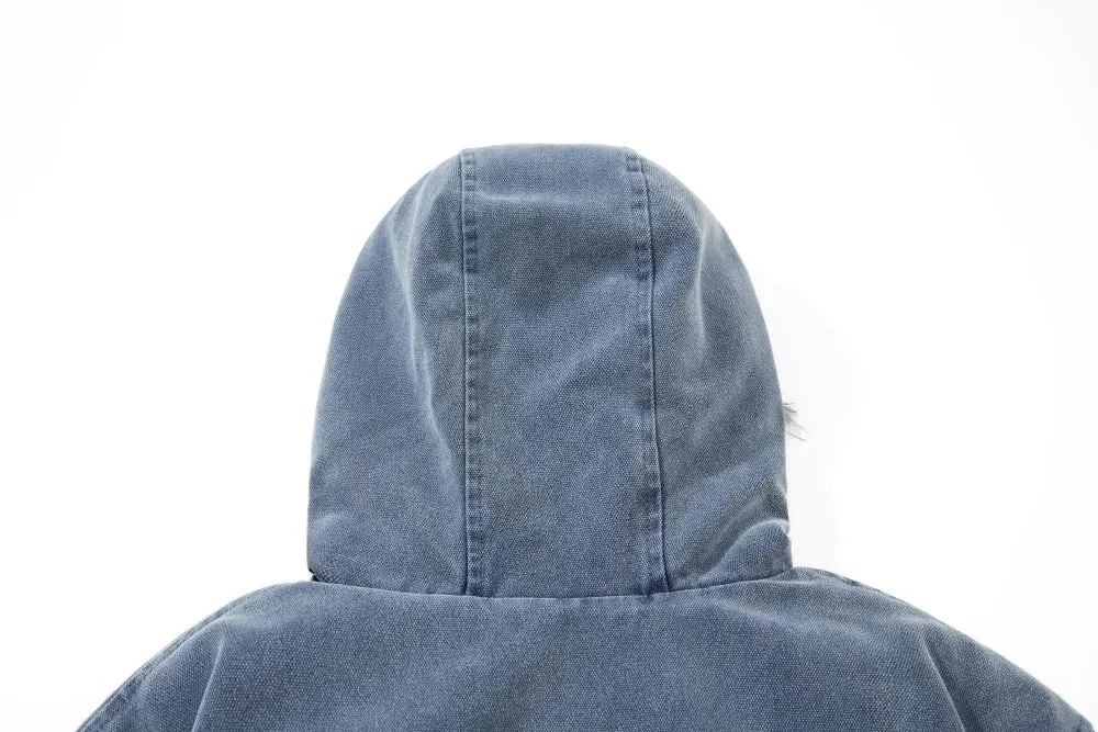 Y2K Quilted Hooded Jacket with Fur Collar sold by Streetwear Society product image thumbnail 3