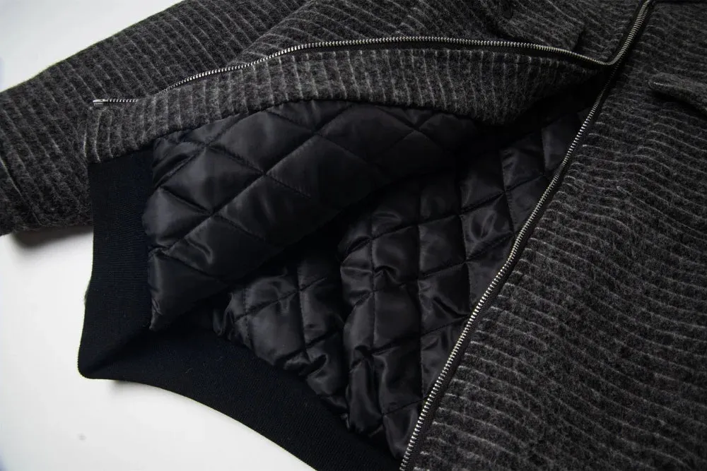 Y2K Retro Striped Quilted Jacket sold by Streetwear Society product image thumbnail 5