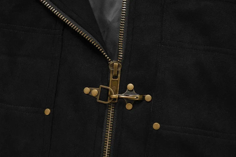 Y2K Multi-Pocket Suede Jacket sold by Streetwear Society product image thumbnail 5