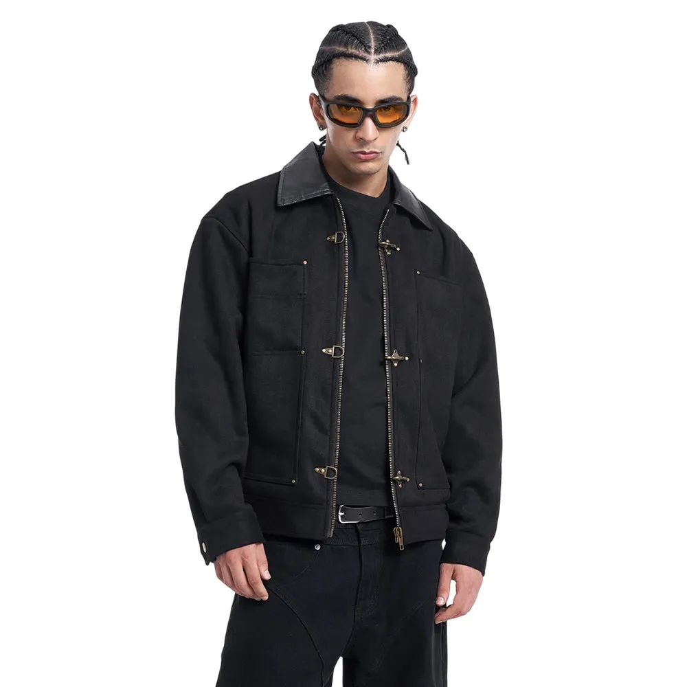 Y2K Multi-Pocket Suede Jacket sold by Streetwear Society product image thumbnail 2