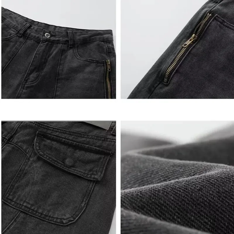 Y2K Cyber Baggy Vintage Boot Cut Jeans sold by Streetwear Society product image thumbnail 5