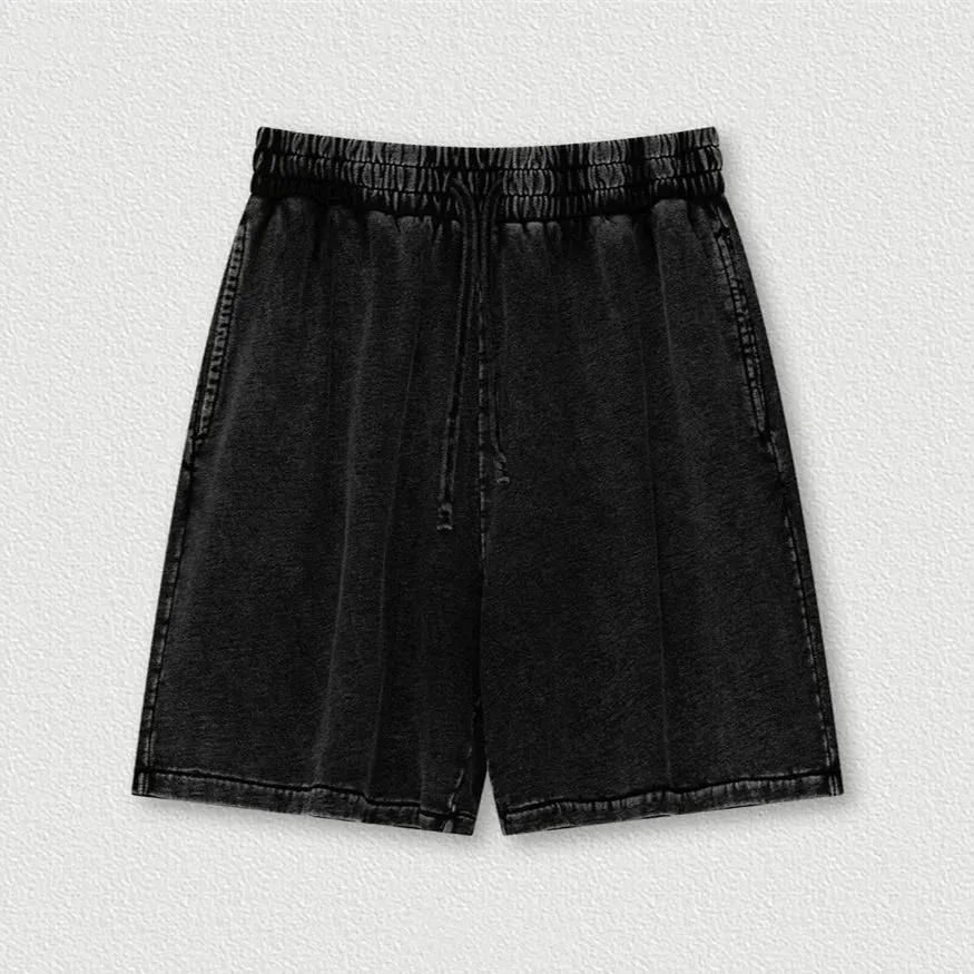 Washed Distressed Cotton Y2K Shorts sold by Streetwear Society product image thumbnail 3