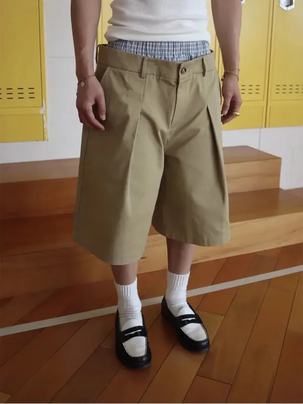 Layered Y2K Long Patchwork Shorts made by Streetwear Society