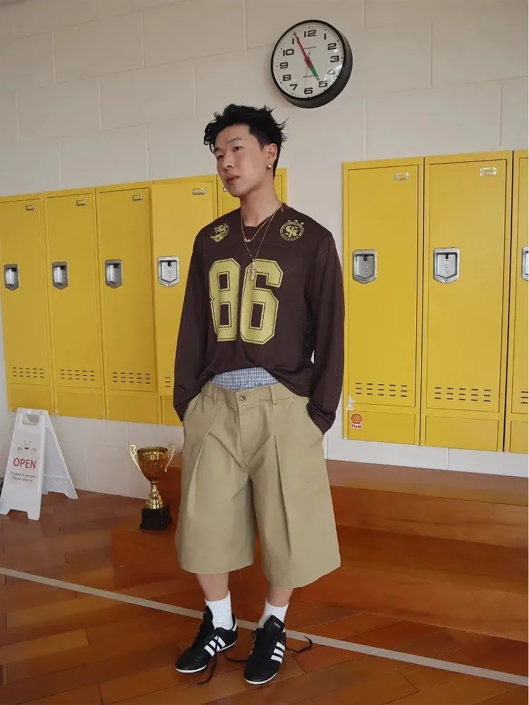 Layered Y2K Long Patchwork Shorts sold by Streetwear Society product image thumbnail 3