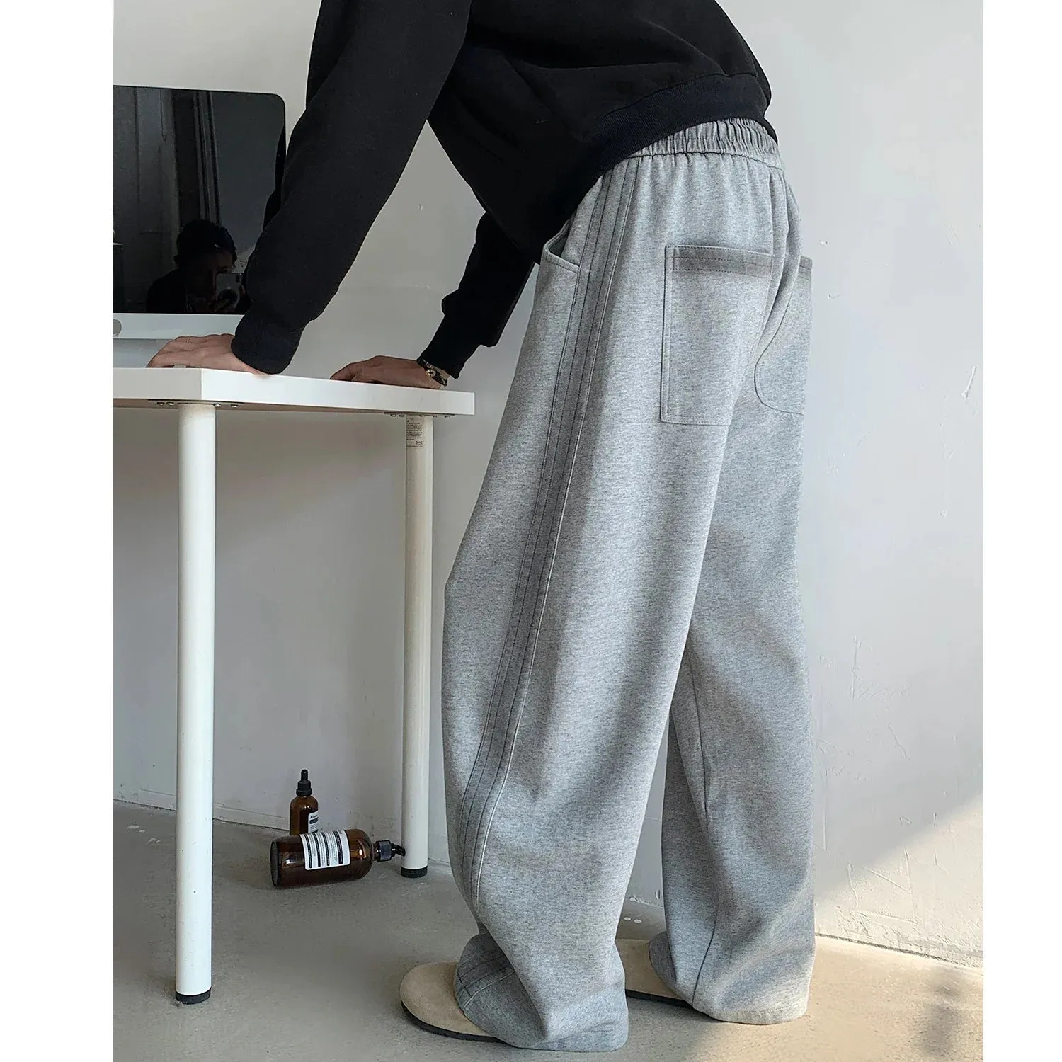 Y2K Baggy Straight Leg Sweatpants sold by Streetwear Society product image thumbnail 4