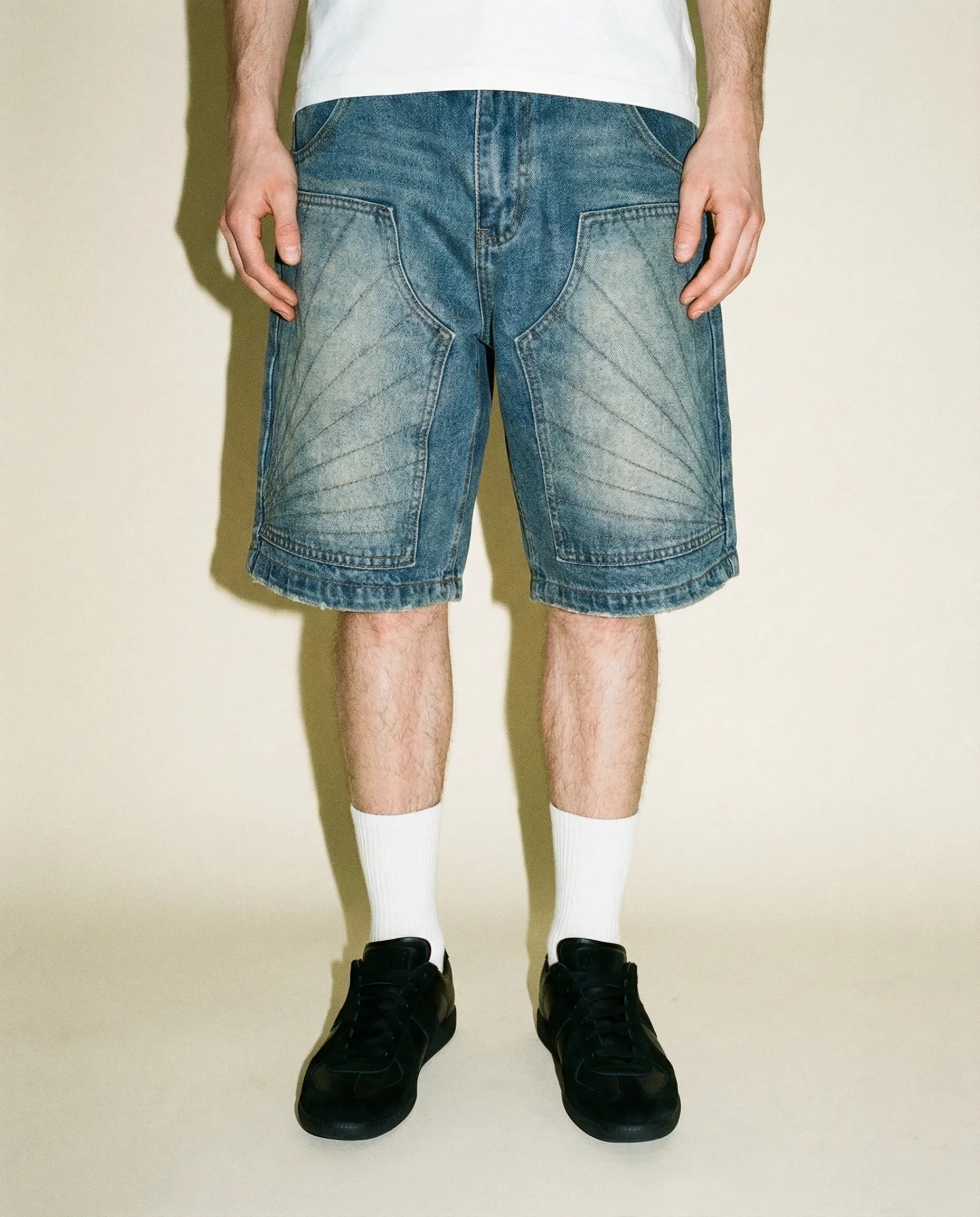 Vintage Detailed Washed Y2k Jorts sold by Streetwear Society