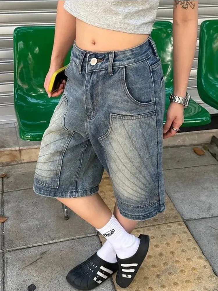 Vintage Detailed Washed Y2k Jorts sold by Streetwear Society product image thumbnail 5