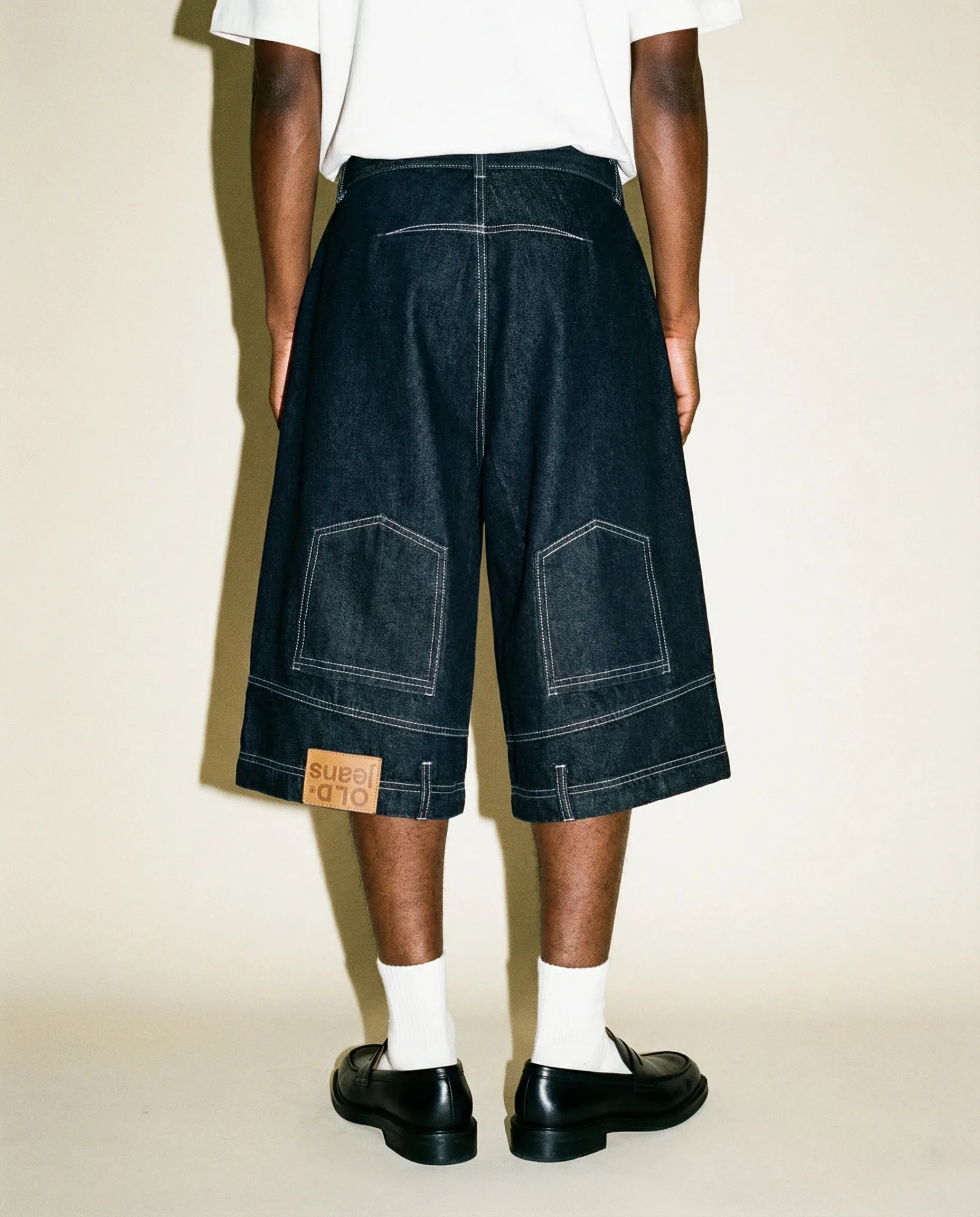 Y2K Flipped Denim Jorts sold by Streetwear Society product image thumbnail 3
