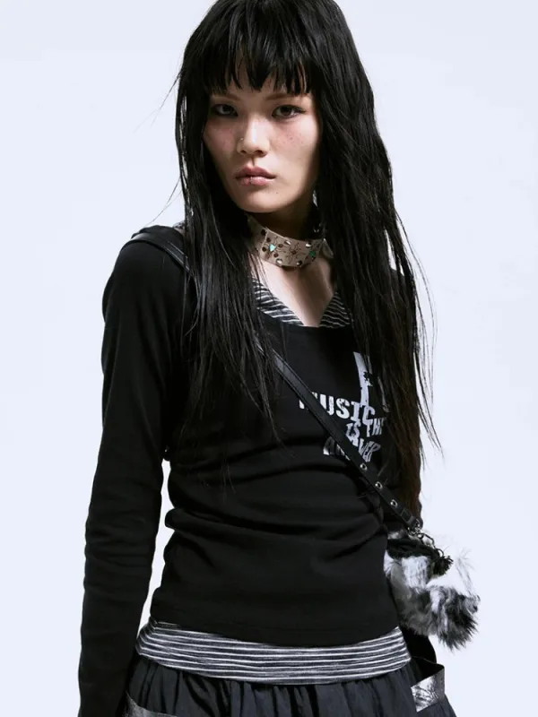 Grunge Layered Top made by Streetwear Society