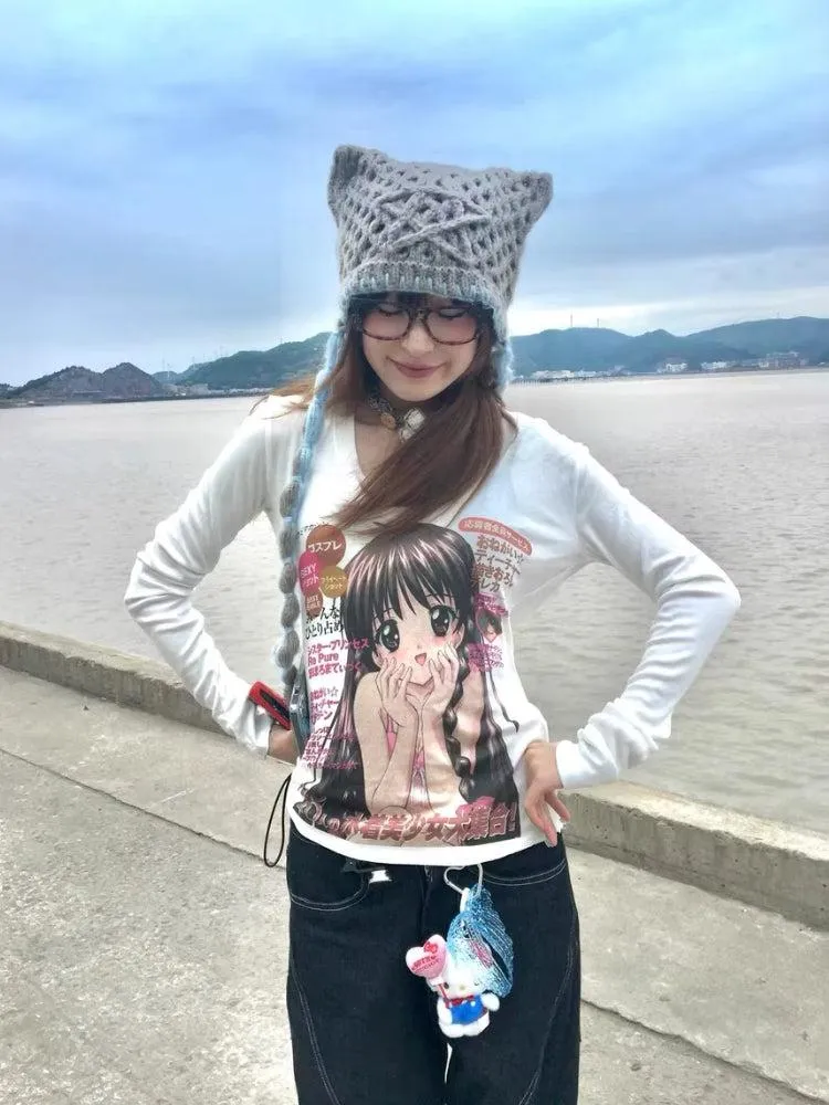 Kawaii Anime Girl Top sold by Streetwear Society
