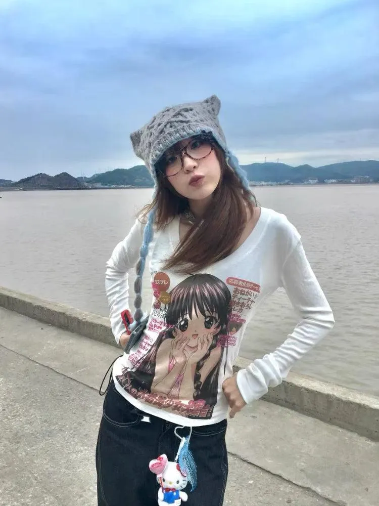 Kawaii Anime Girl Top sold by Streetwear Society product image thumbnail 2