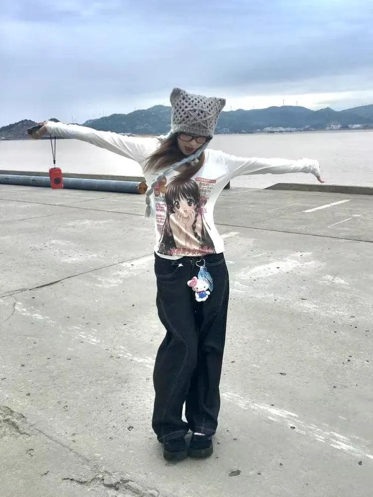 Kawaii Anime Girl Top sold by Streetwear Society product image thumbnail 3