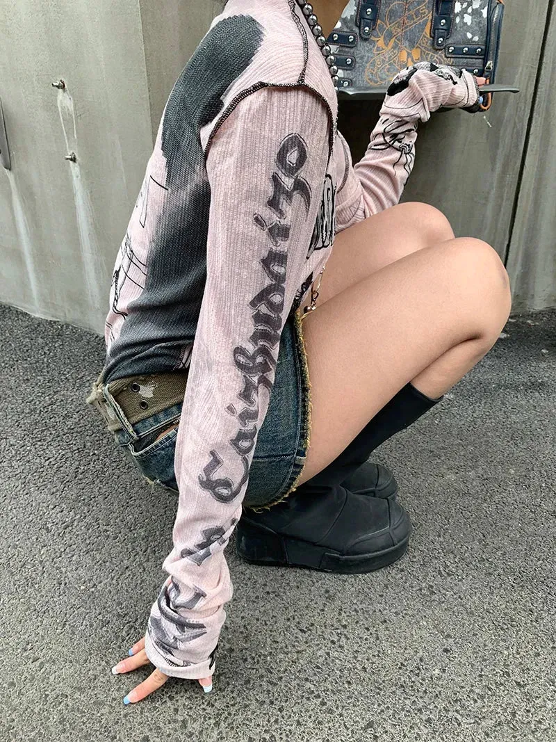 Grunge Harajuku Top sold by Streetwear Society product image thumbnail 4