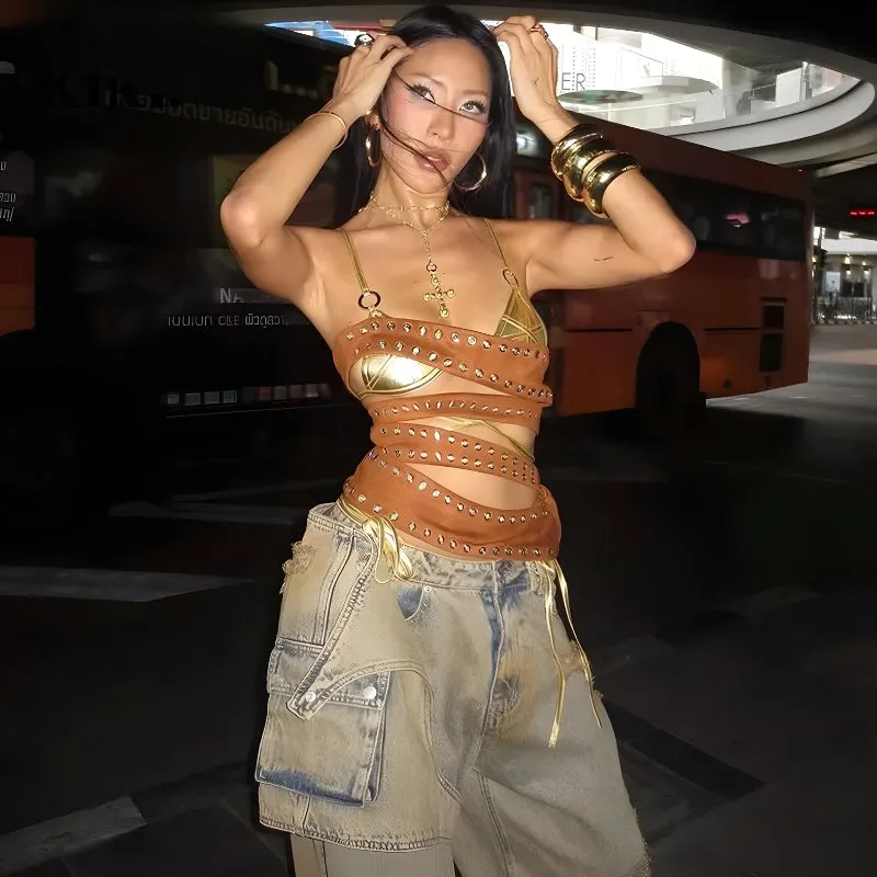 Cyberpunk Cut Out Tube Top made by Streetwear Society