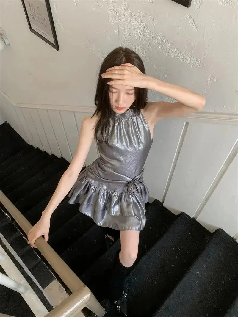 Metallic Mini Dress sold by Streetwear Society product image thumbnail 5