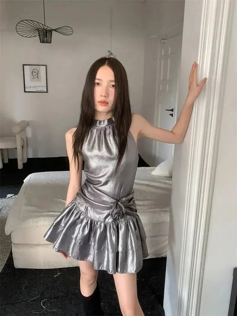 Metallic Mini Dress sold by Streetwear Society